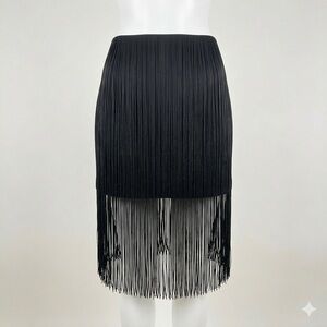 Rag & Bone Black Fringe Tassel Mini Skirt Woman’s Size 4